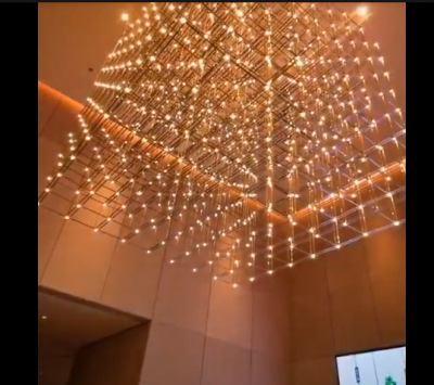 光立方2.0工廠成品實(shí)沙盤(pán)吊燈售樓處吊燈酒店大堂吊燈