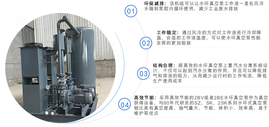 FY系列風(fēng)冷式水環(huán)真空泵機(jī)組